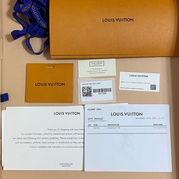 *SOLD*Louis Vuitton Damier Ebene Neverfull MM Tote - Picture 16 of 17